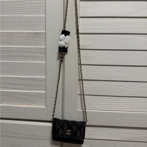Elegant Chanel GWP/VIP Black Quilted Chain Bag